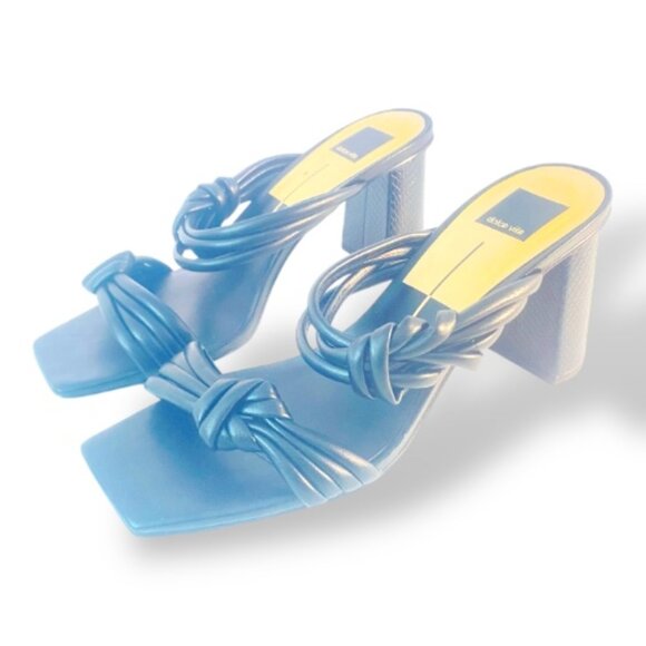 Dolce Vita Black Twisted Strap Sandals – Size 10 - Picture 1 of 16